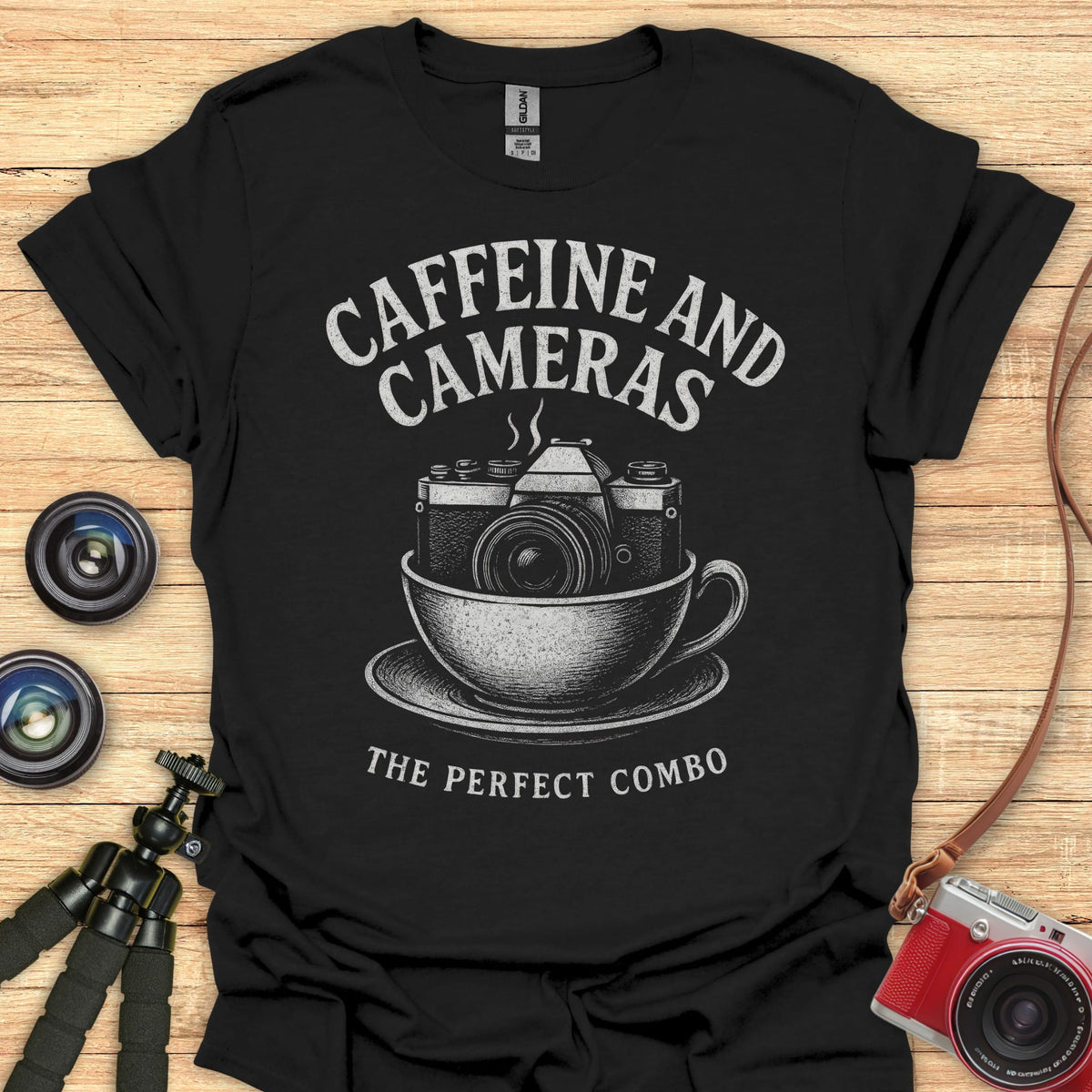 Caffeine and Cameras T-Shirt