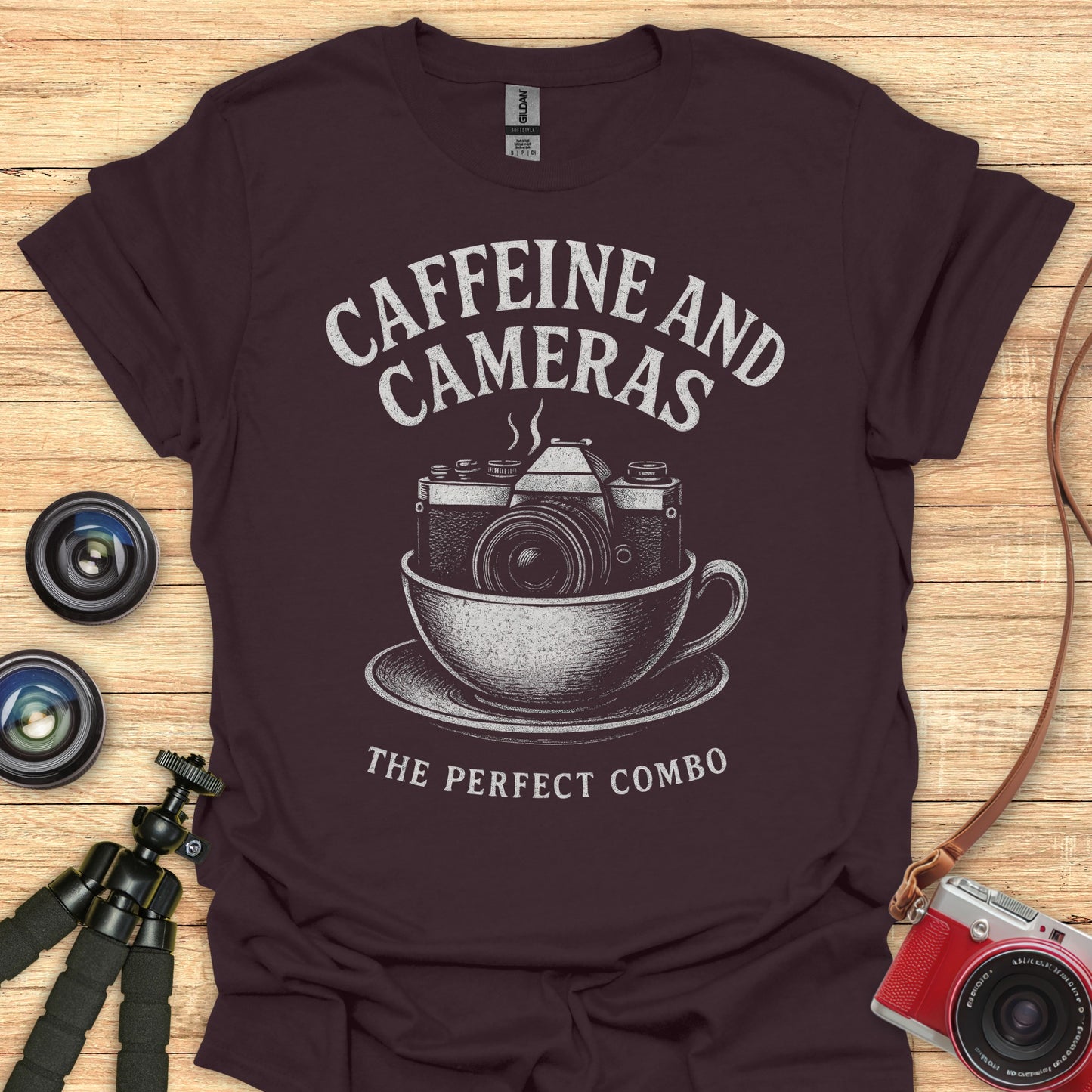 Caffeine and Cameras T-Shirt