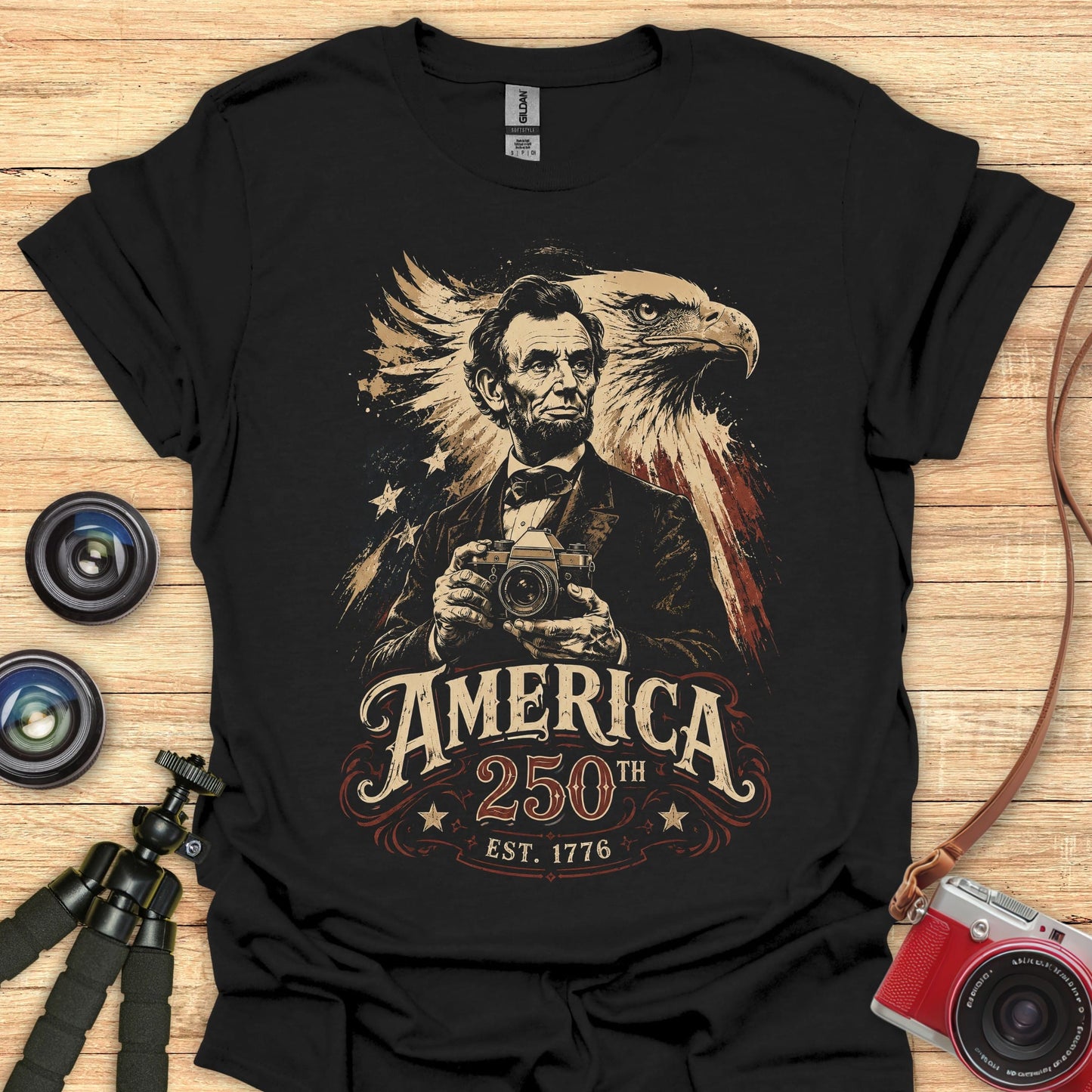 Lincoln Eagle Photographer T-Shirt