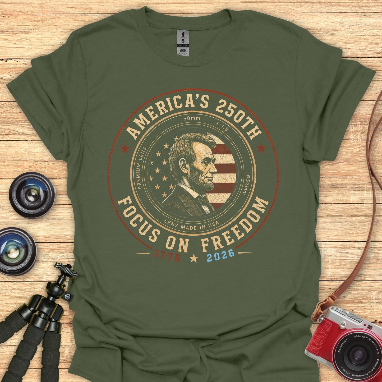 Focus On Freedom Lincoln T-Shirt