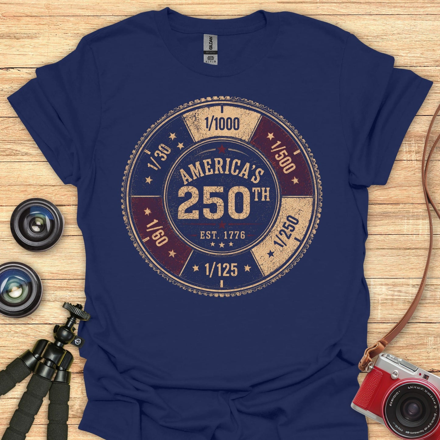 Shutter Speeds USA 250 T-Shirt