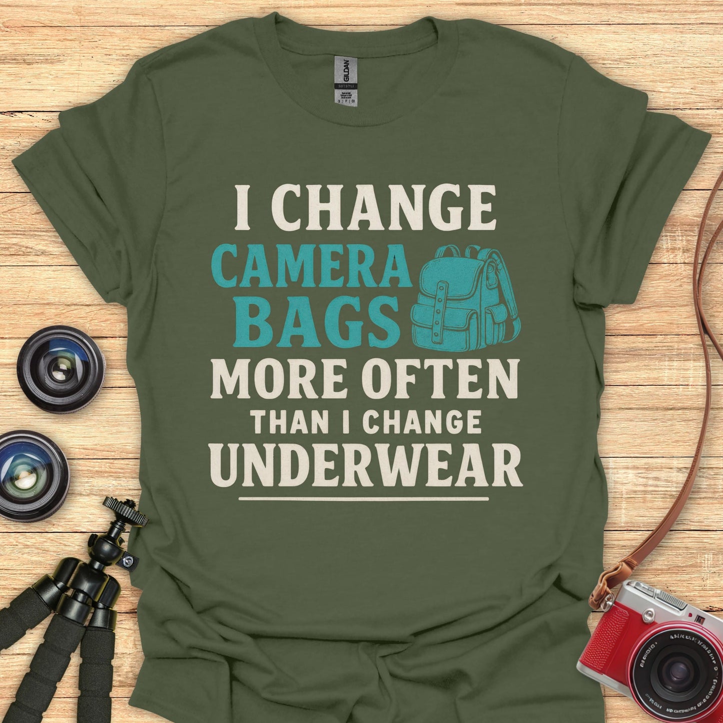 Change Camera Bags T-Shirt