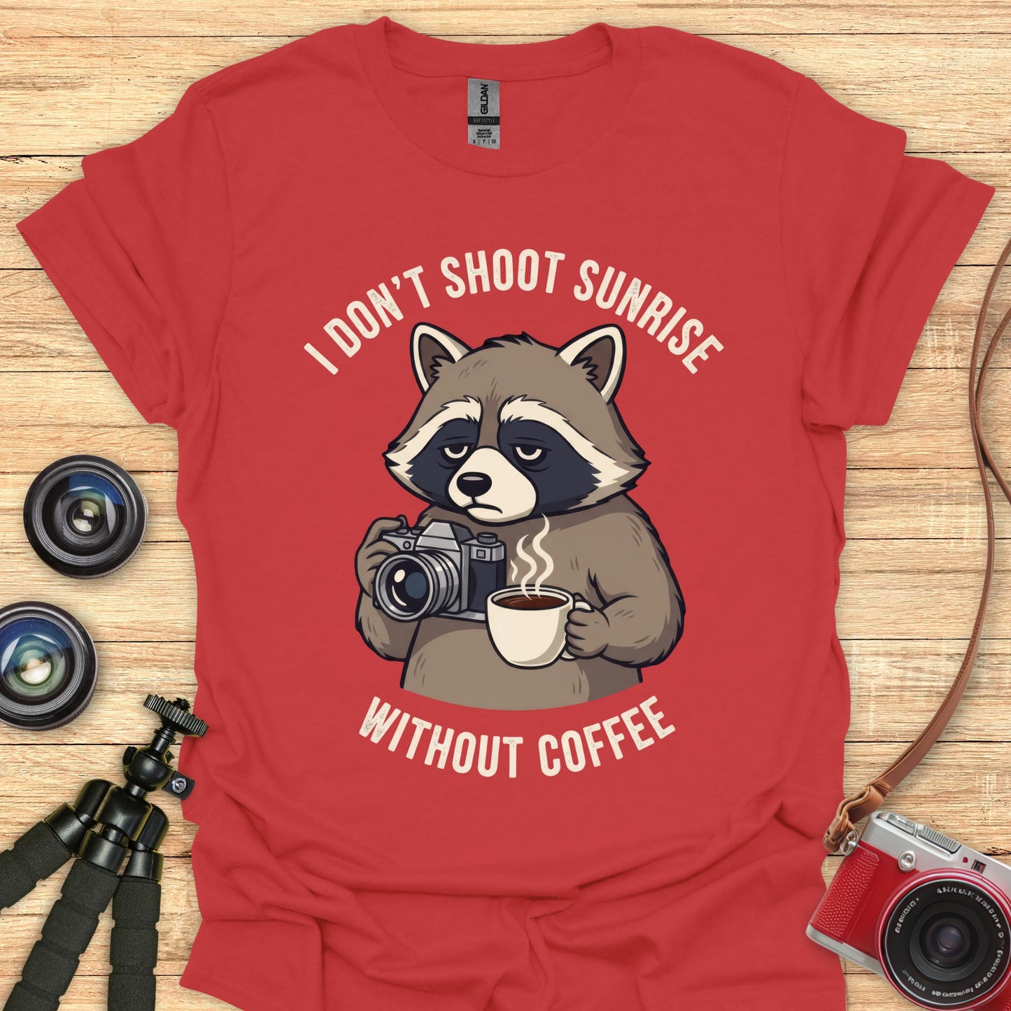 I Don’t Shoot Sunrise Without Coffee T-Shirt