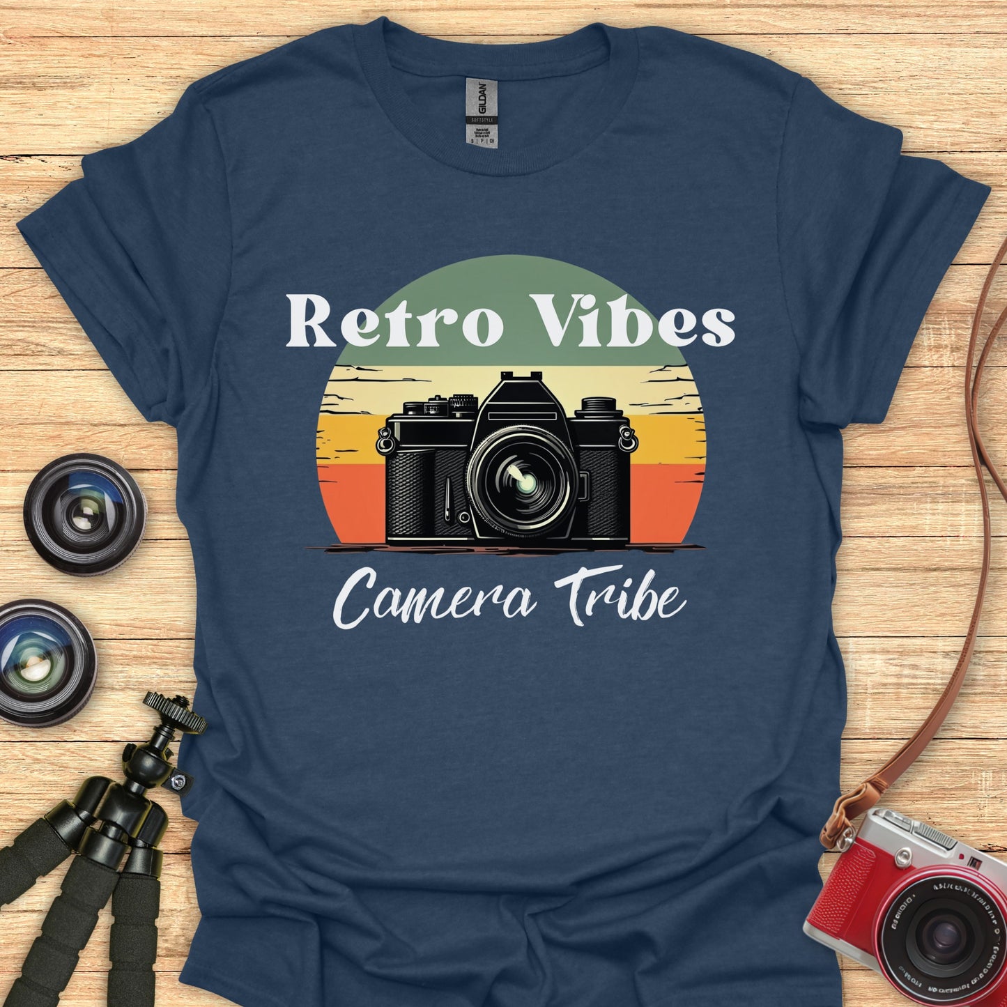 Retro Vibes Camera Tribe T-Shirt