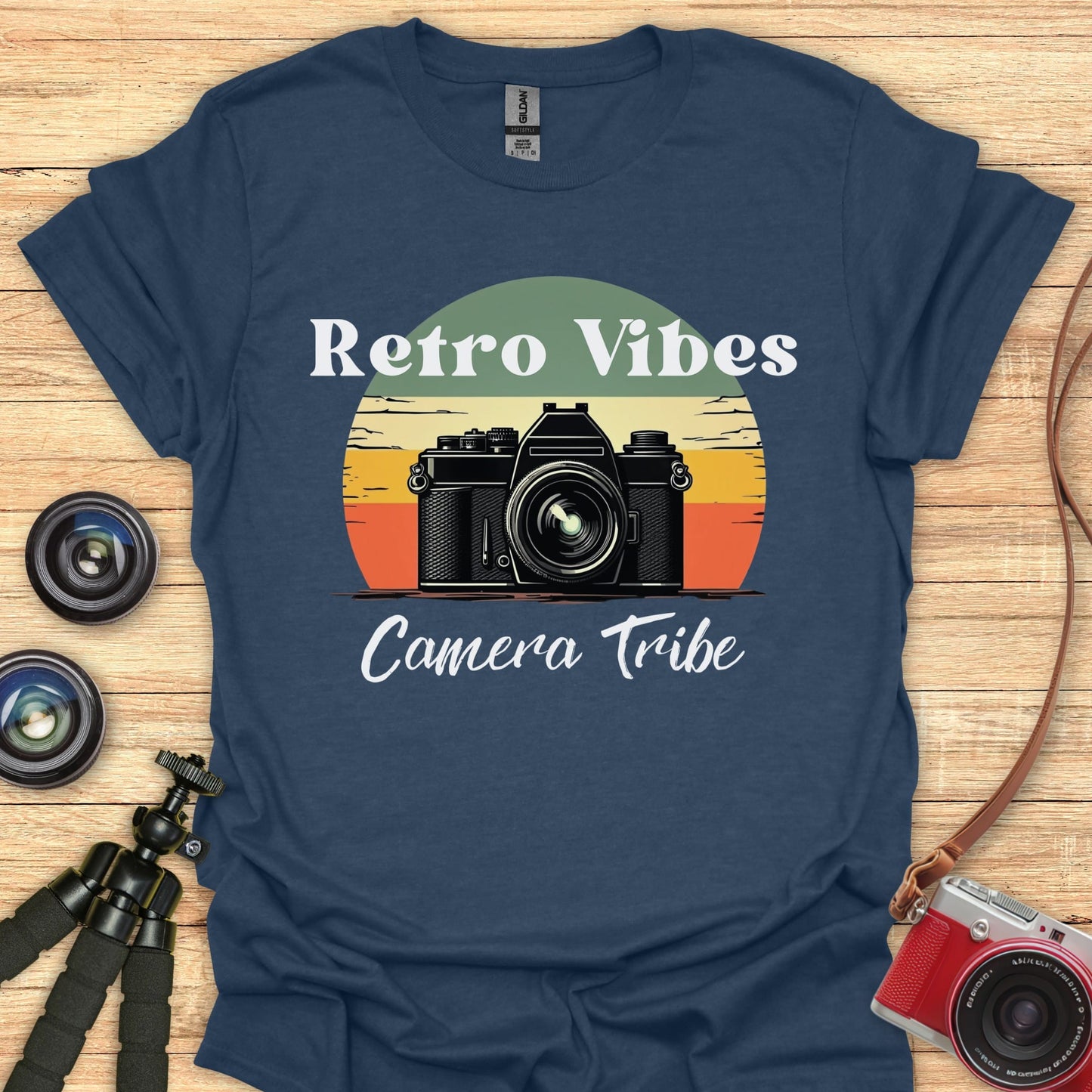 Retro Vibes Camera Tribe T-Shirt