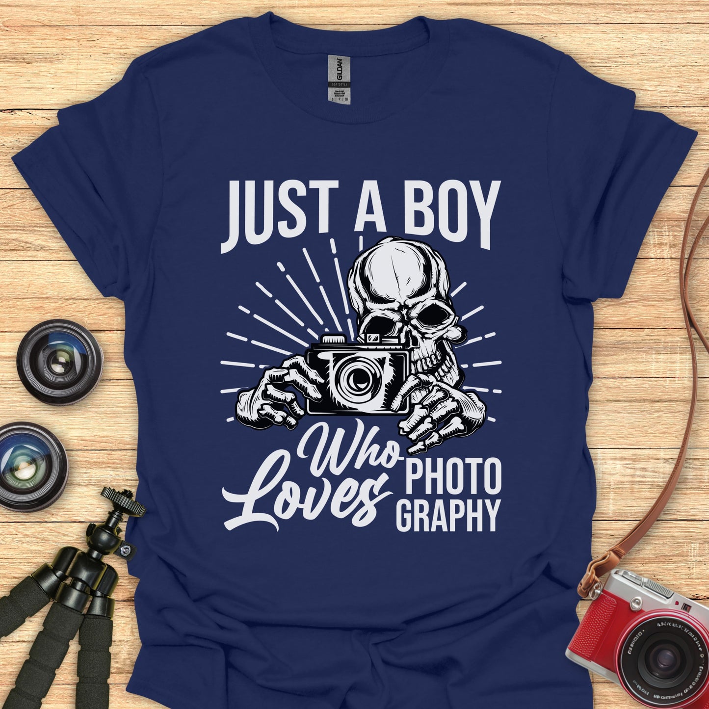 Just A Boy Who Loves Photography T-Shirt