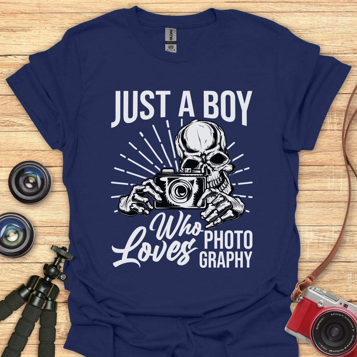 Just A Boy Who Loves Photography T-Shirt