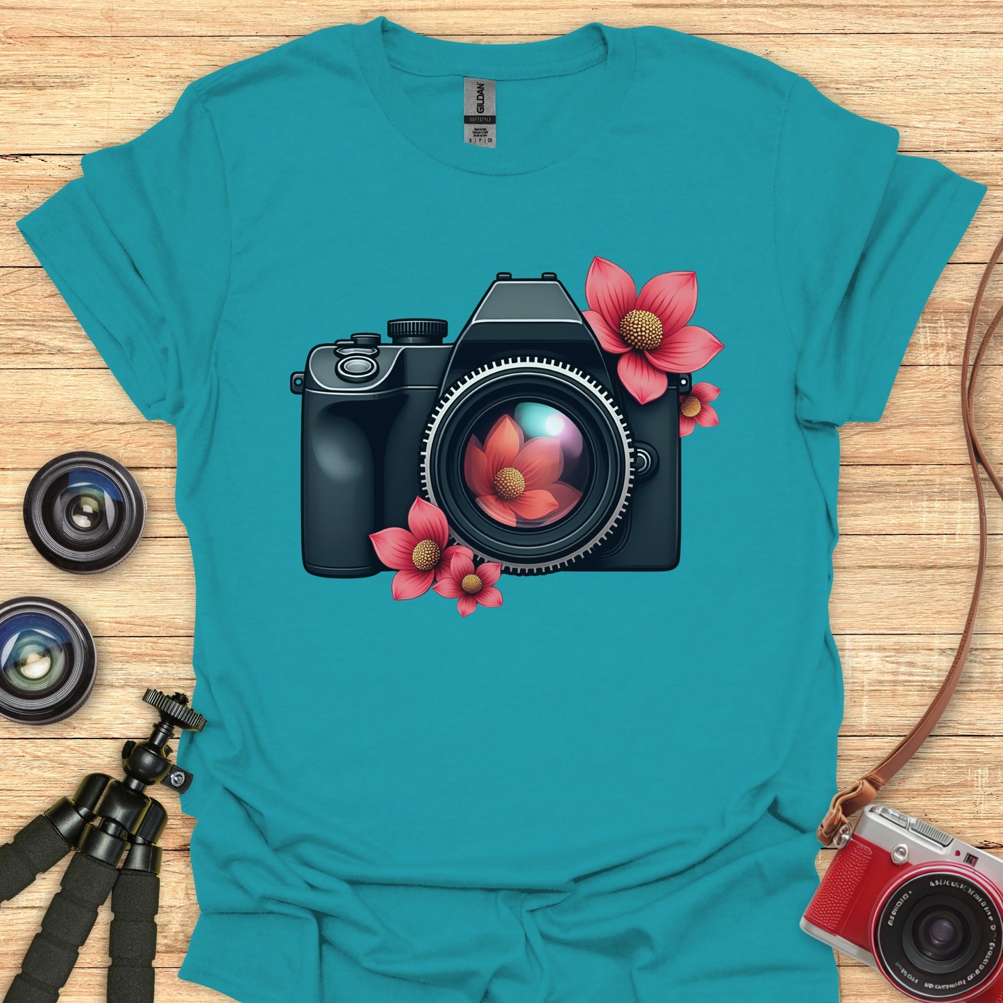 Camera Blossoms T-Shirt