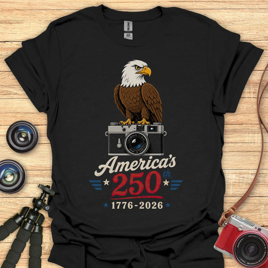 Eagle On Camera 250th T-Shirt