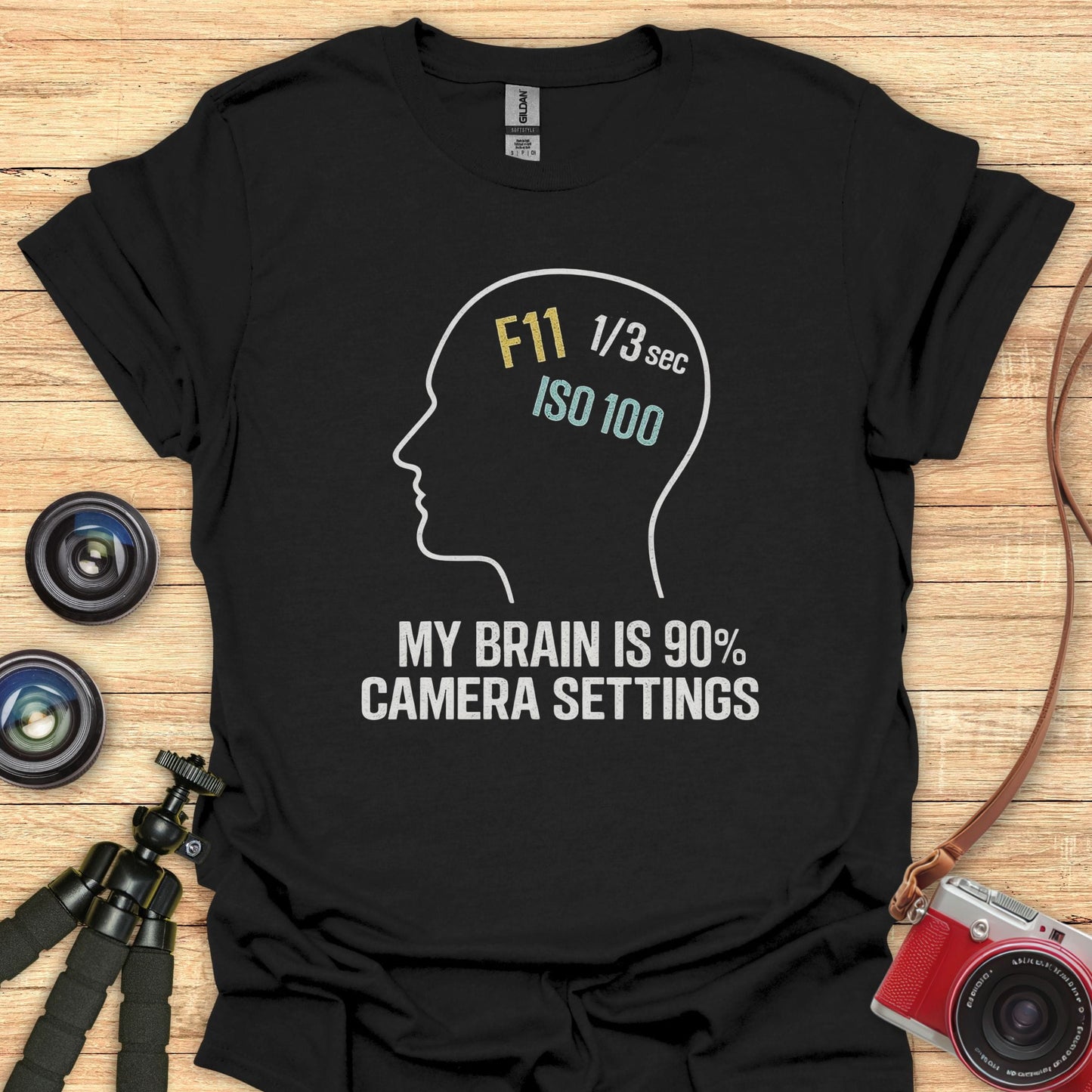 Camera Settings Brain T-Shirt