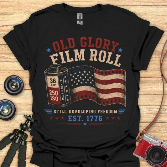 Old Glory Film Roll T-Shirt