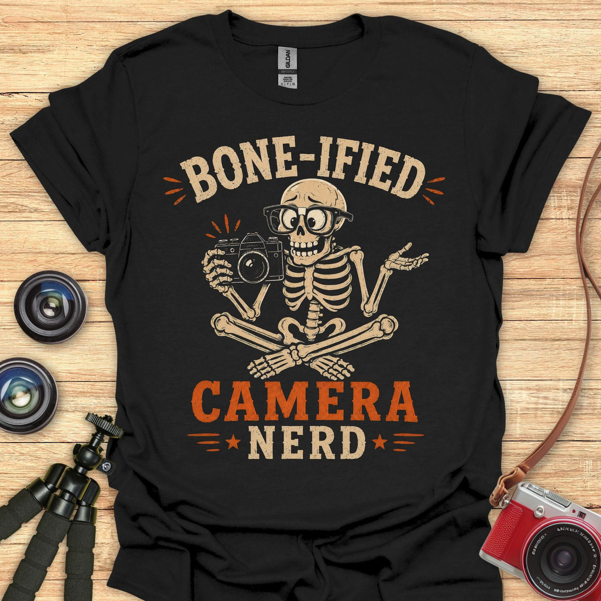 Bone-ified Camera Nerd T-Shirt