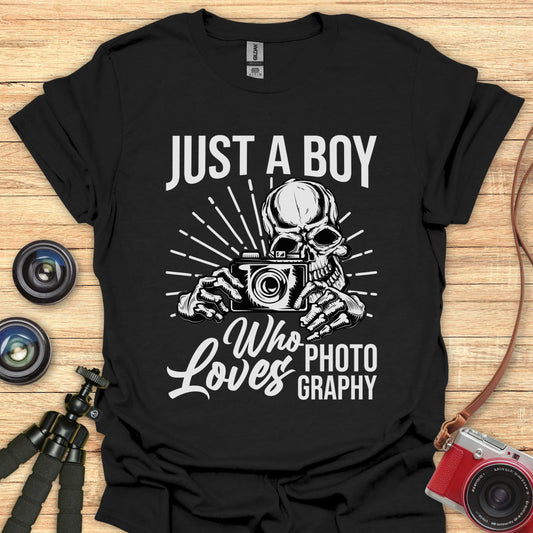 Just A Boy Who Loves Photography T-Shirt