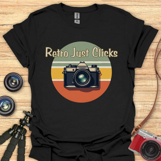 Retro Just Clicks T-Shirt