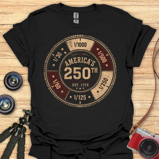 Shutter Speeds USA 250 T-Shirt