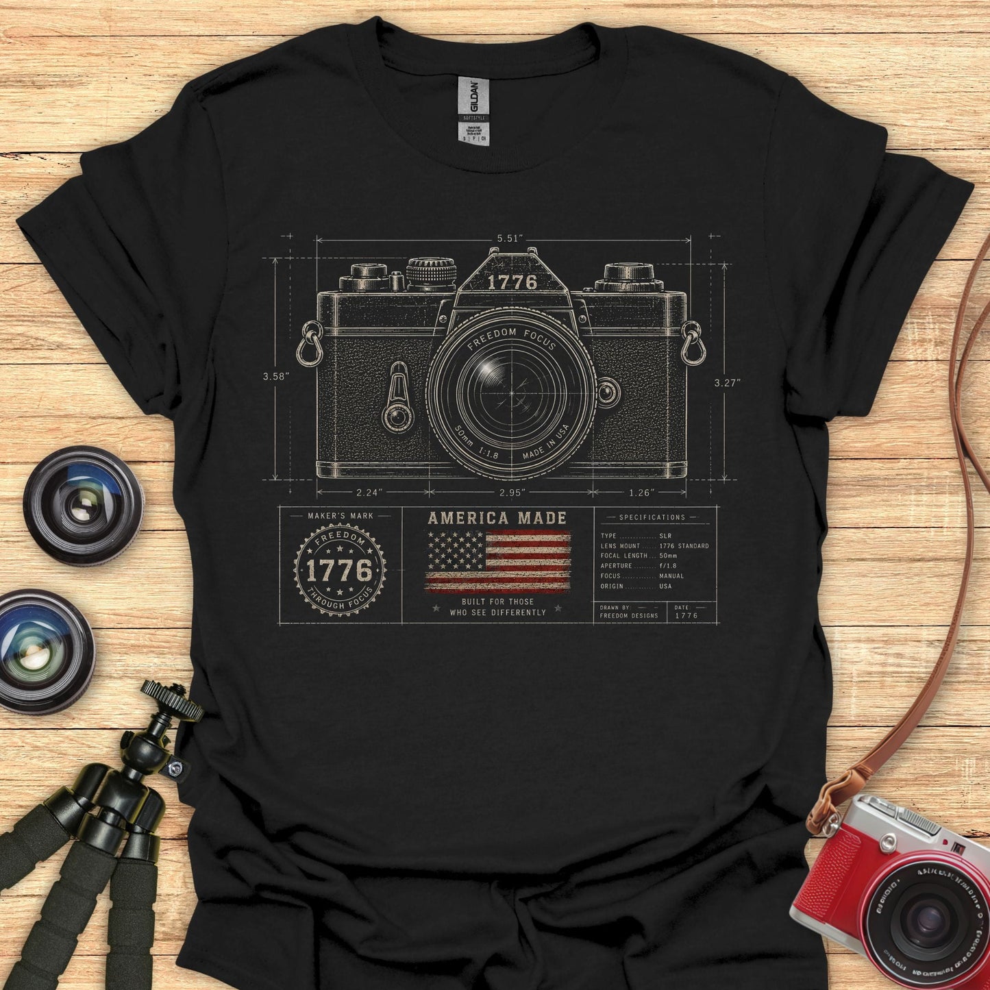 Freedom Focus Blueprint T-Shirt