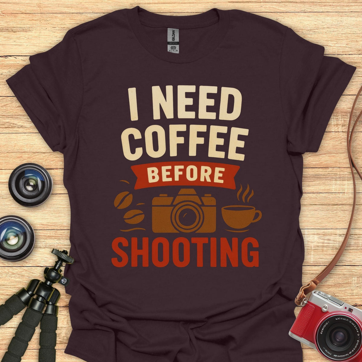 Coffee Before Shooting T-Shirt