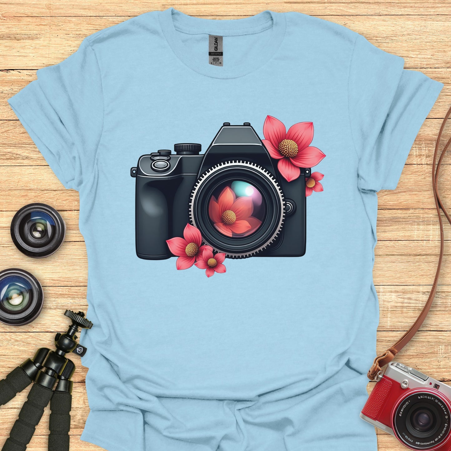 Camera Blossoms T-Shirt