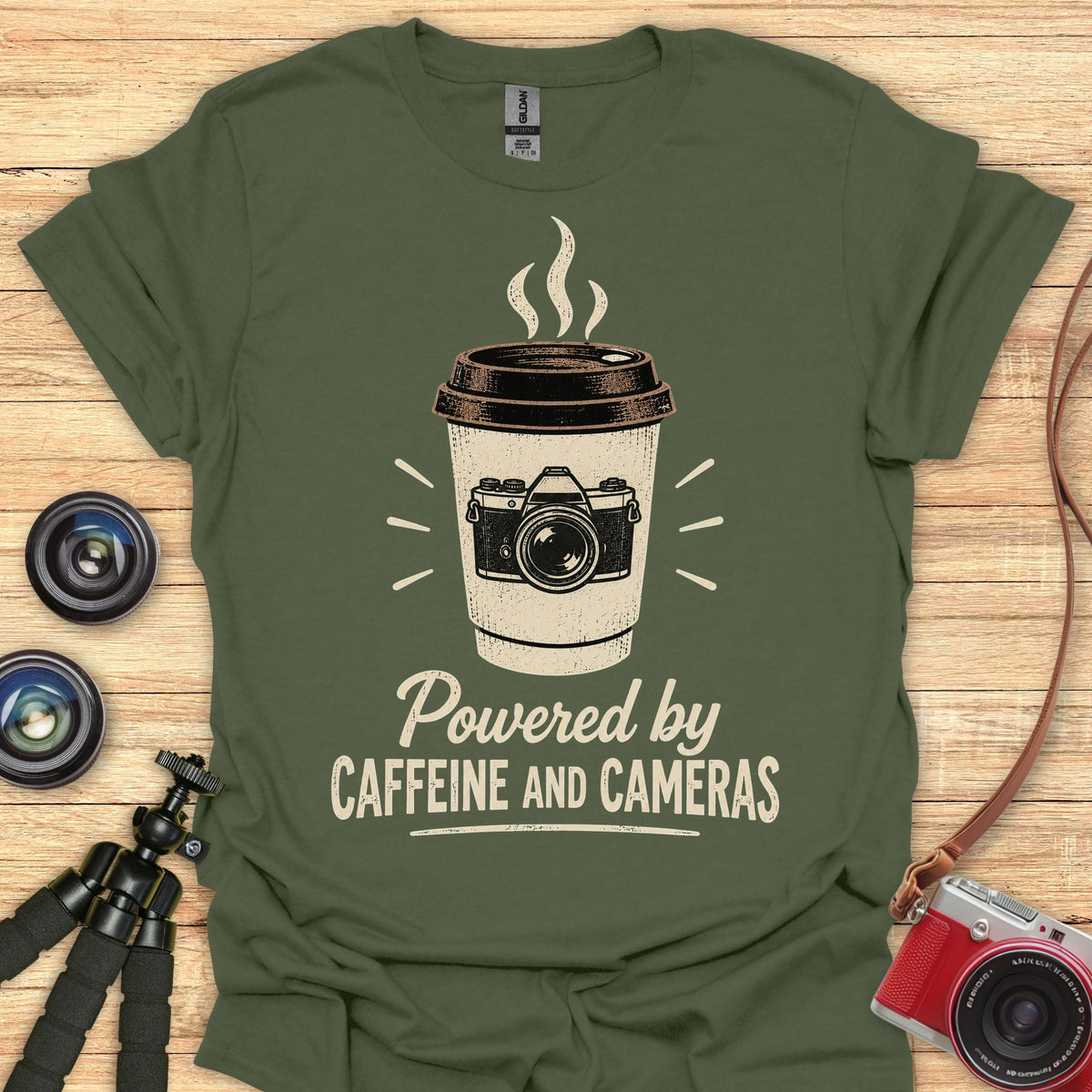 Caffeine Camera Power T-Shirt