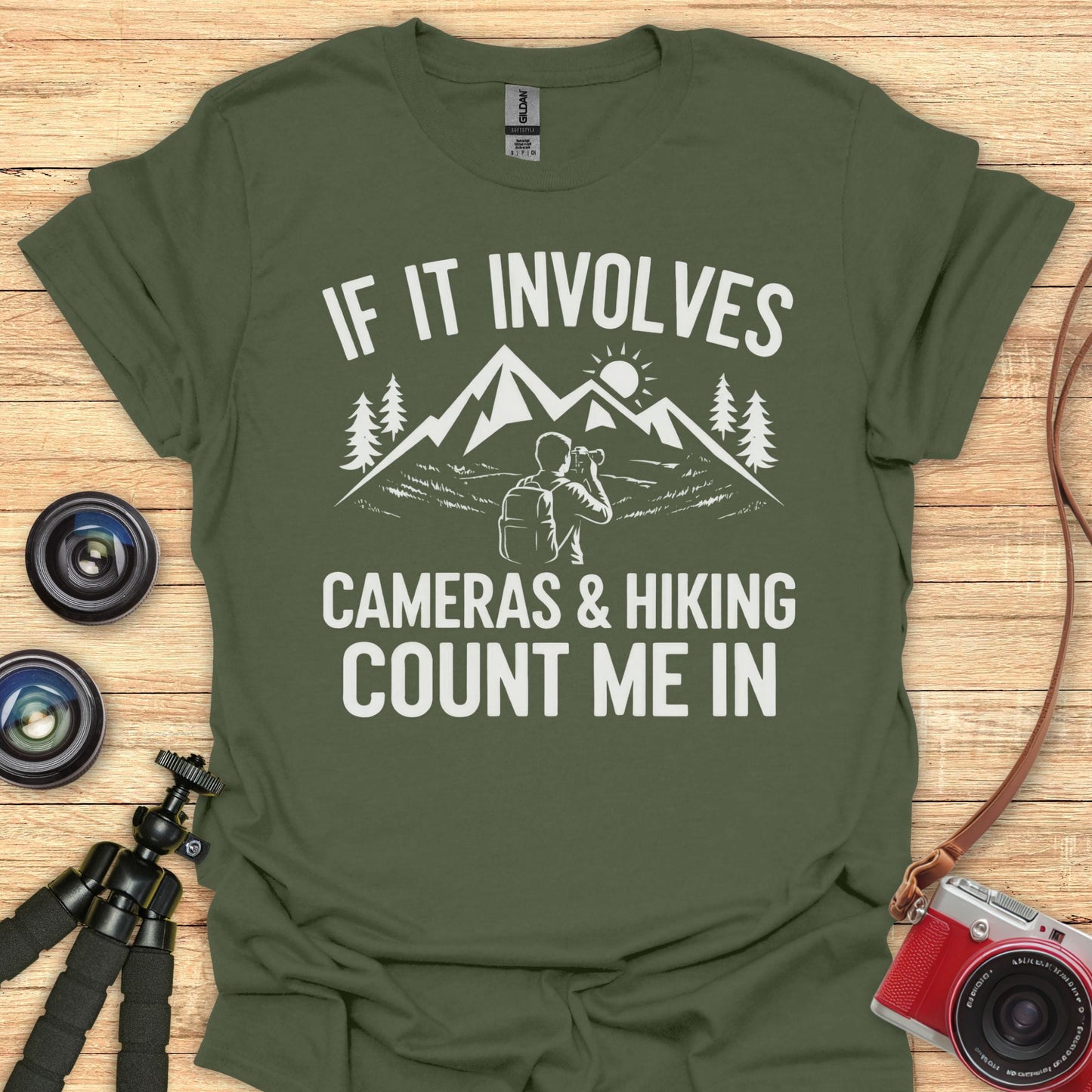 Cameras And Hiking T-Shirt