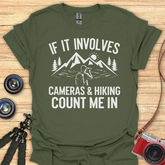 Cameras And Hiking T-Shirt