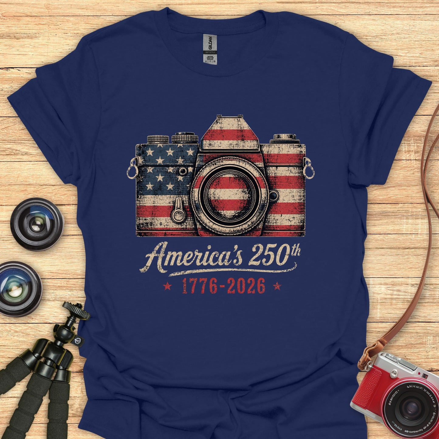 Retro Camera 250th T-Shirt