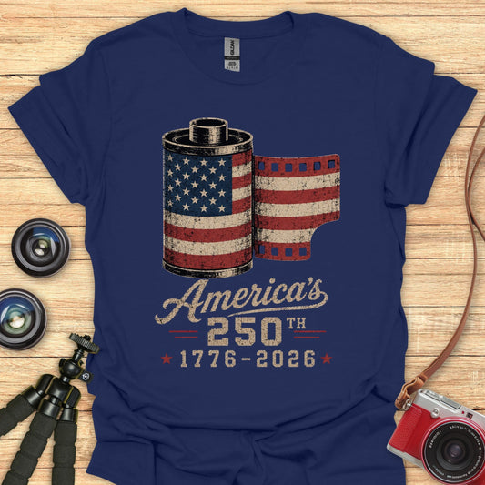 Film Roll Flag 250th T-Shirt
