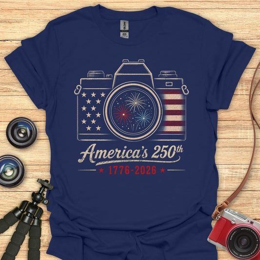 Camera Fireworks USA 250 T-Shirt