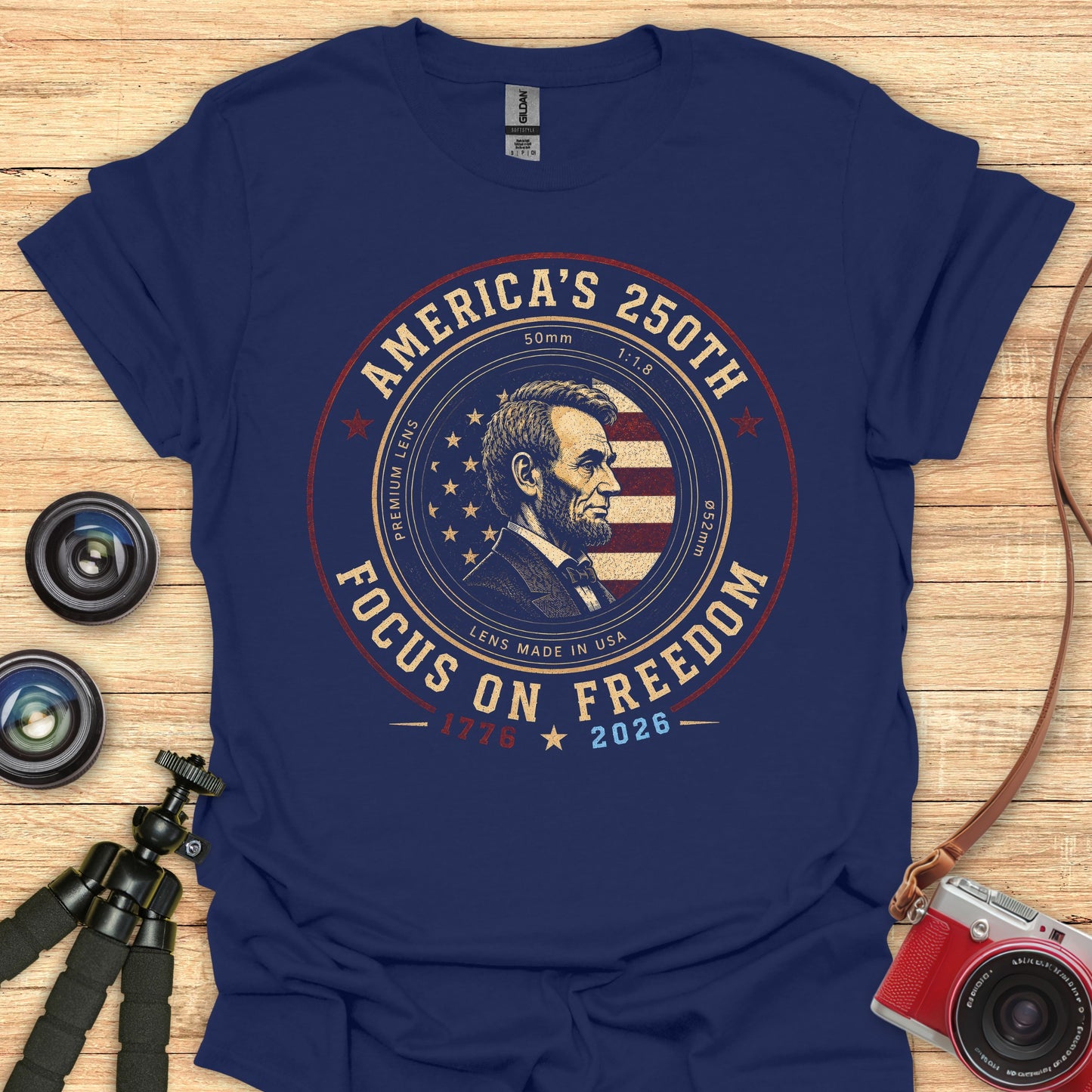 Focus On Freedom Lincoln T-Shirt