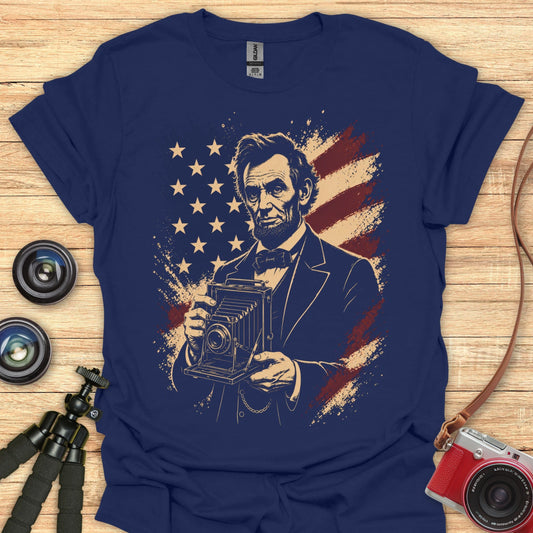 Lincoln USA Antique Camera T-Shirt