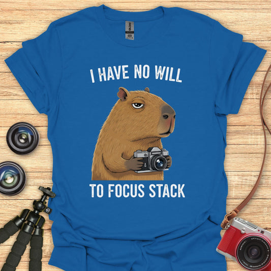 No Will To Focus Stack T-Shirt