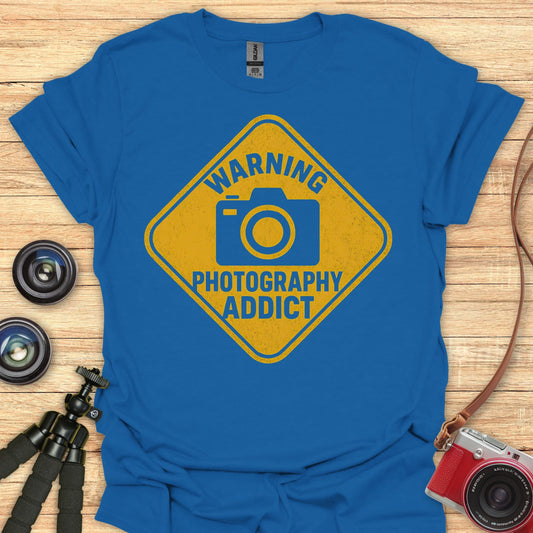 Warning Photography Addict T-Shirt