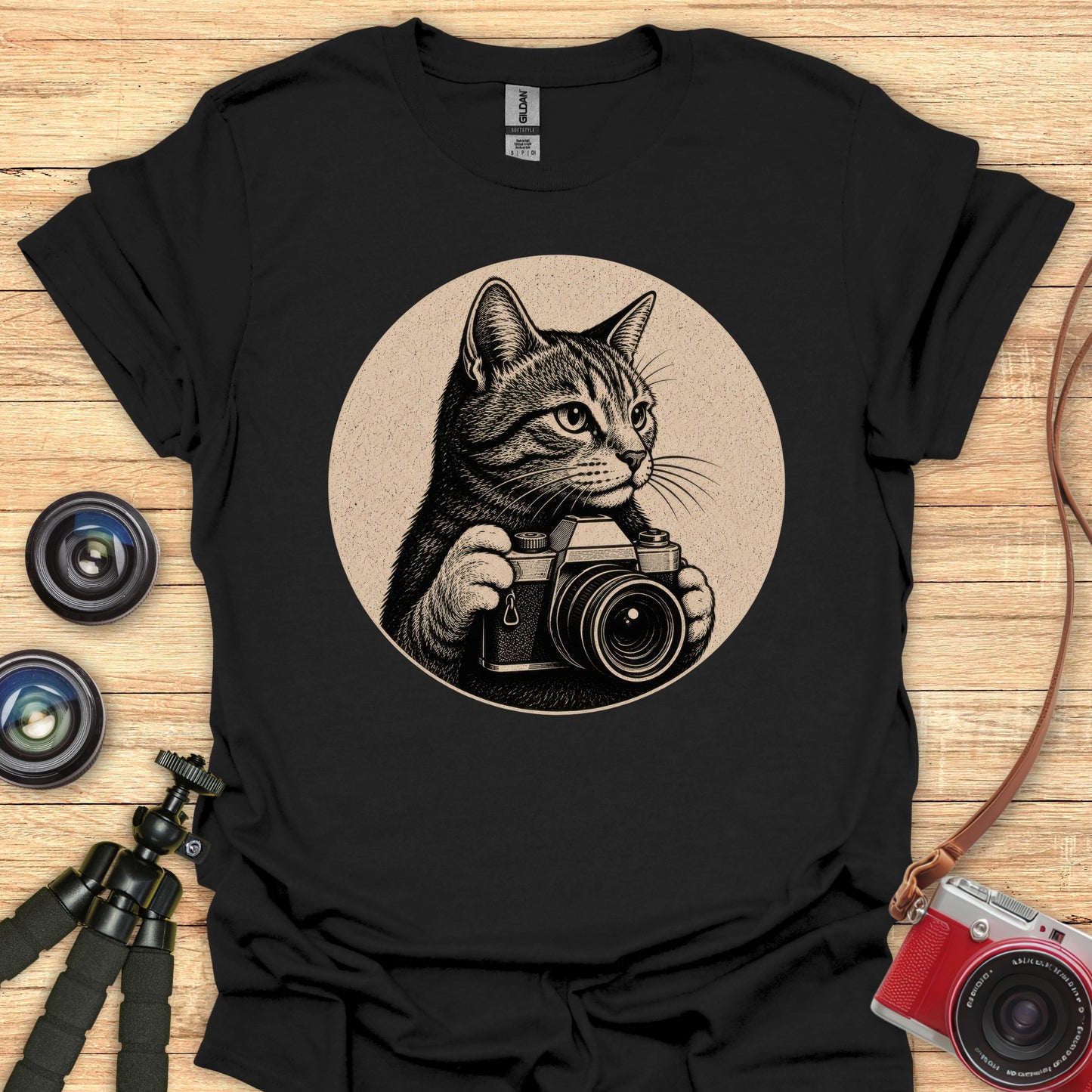Kitty Camera T-Shirt