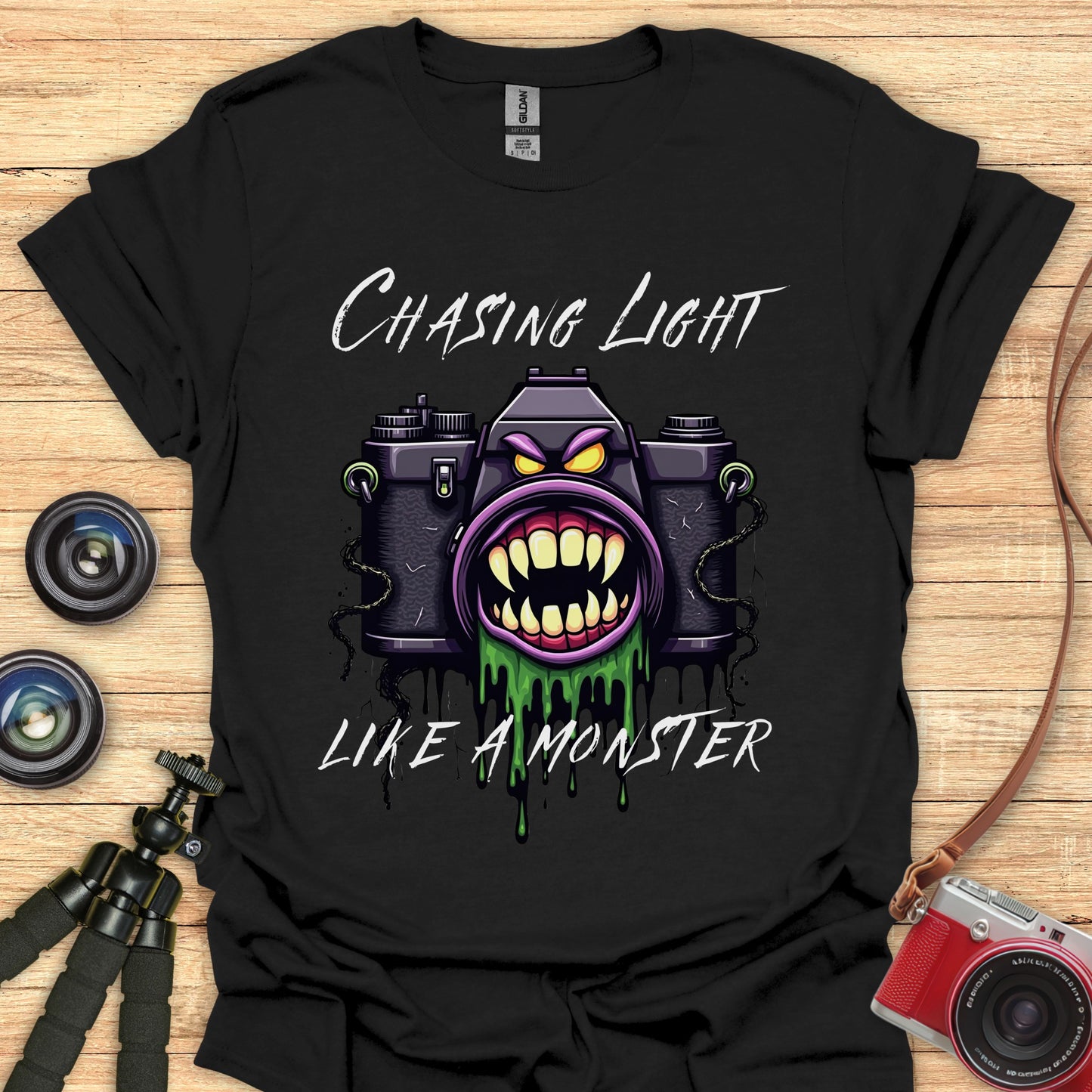 Chasing Light Like A Monster T-Shirt