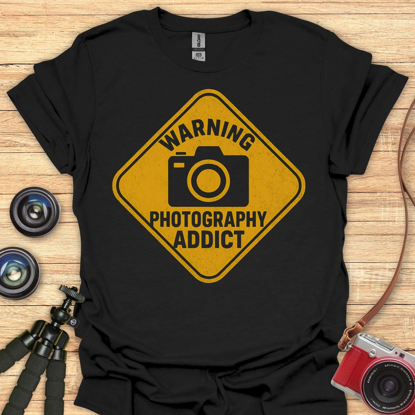 Warning Photography Addict T-Shirt