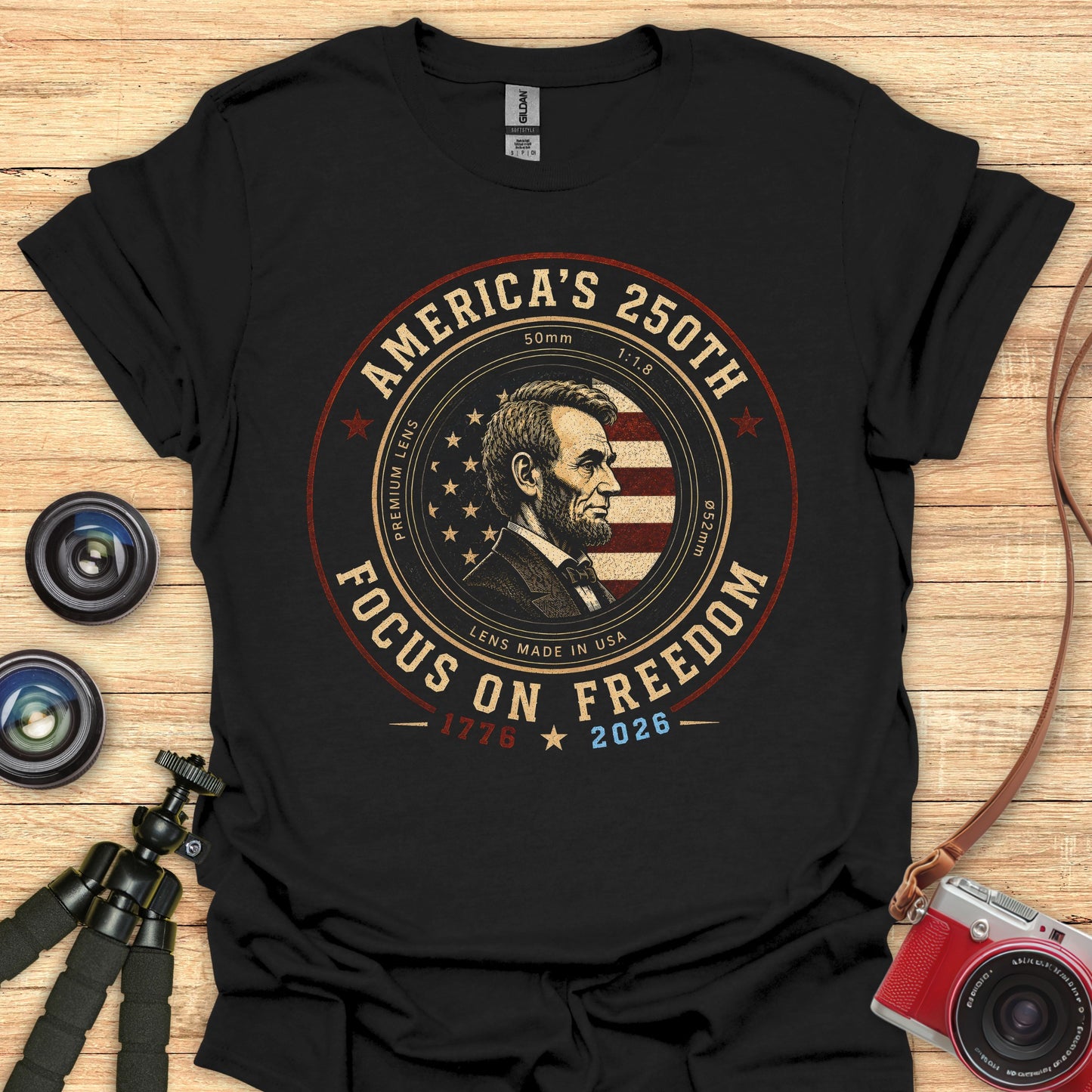 Focus On Freedom Lincoln T-Shirt