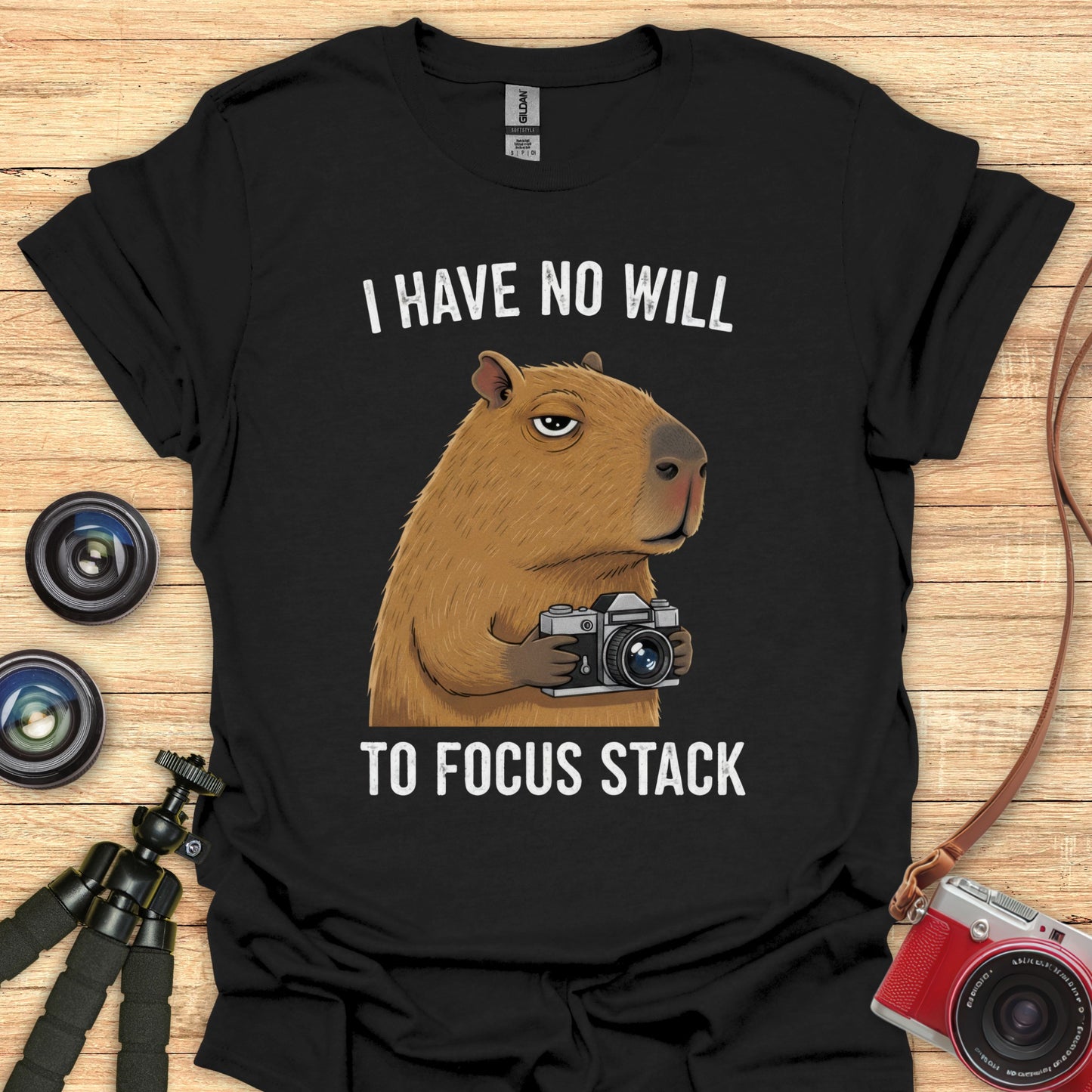 No Will To Focus Stack T-Shirt