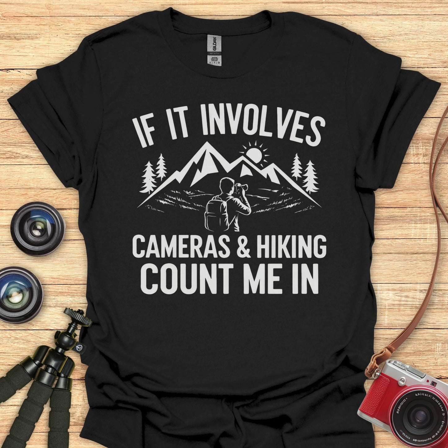 Cameras And Hiking T-Shirt