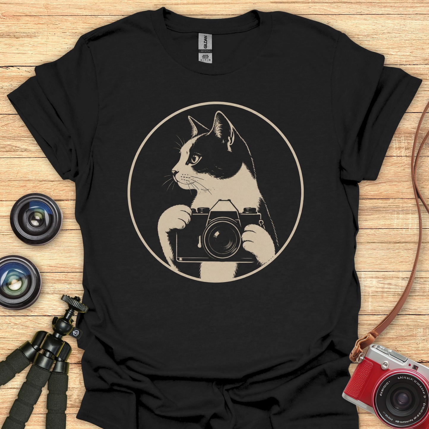 Camera Cat T-Shirt