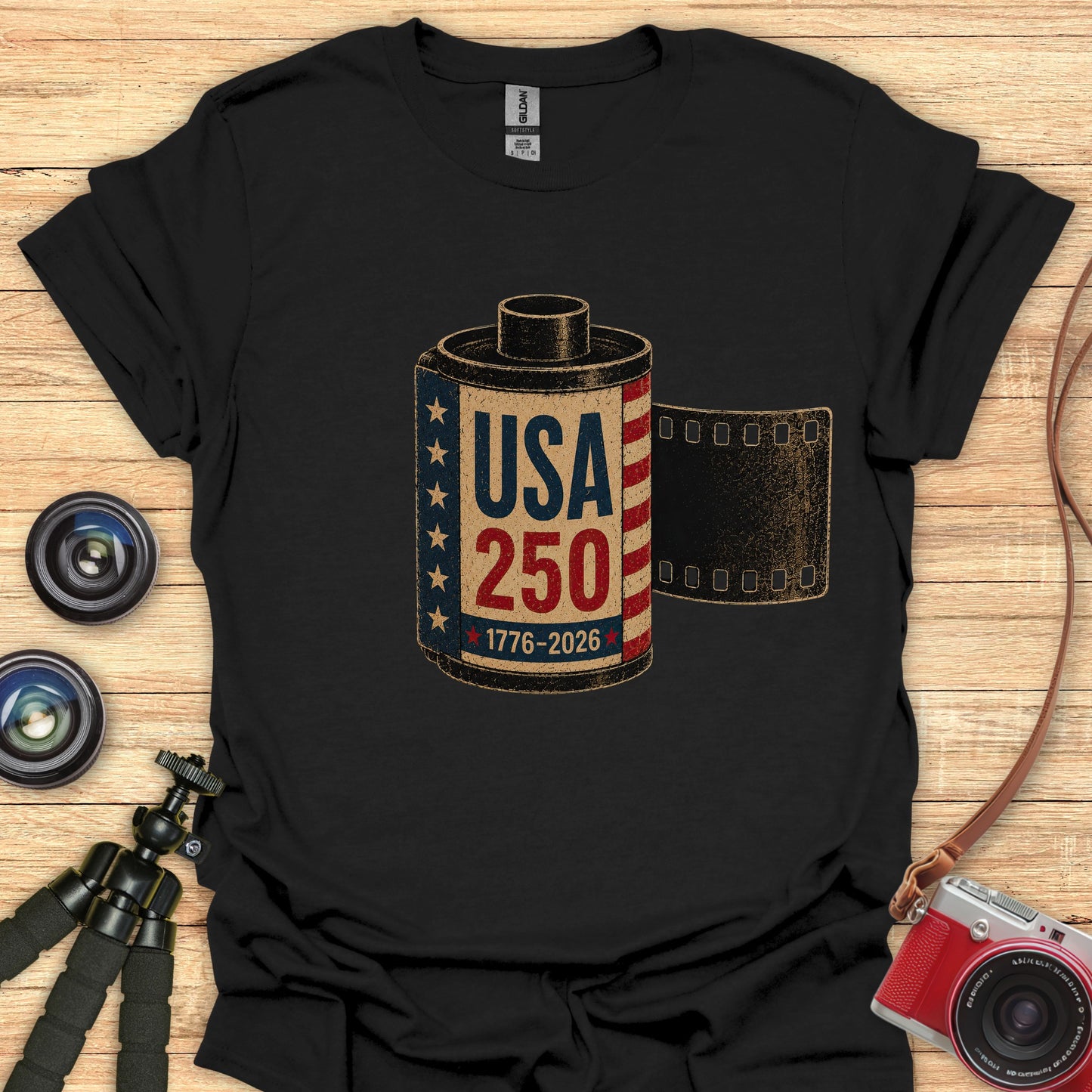 35mm Film Roll 250th T-Shirt