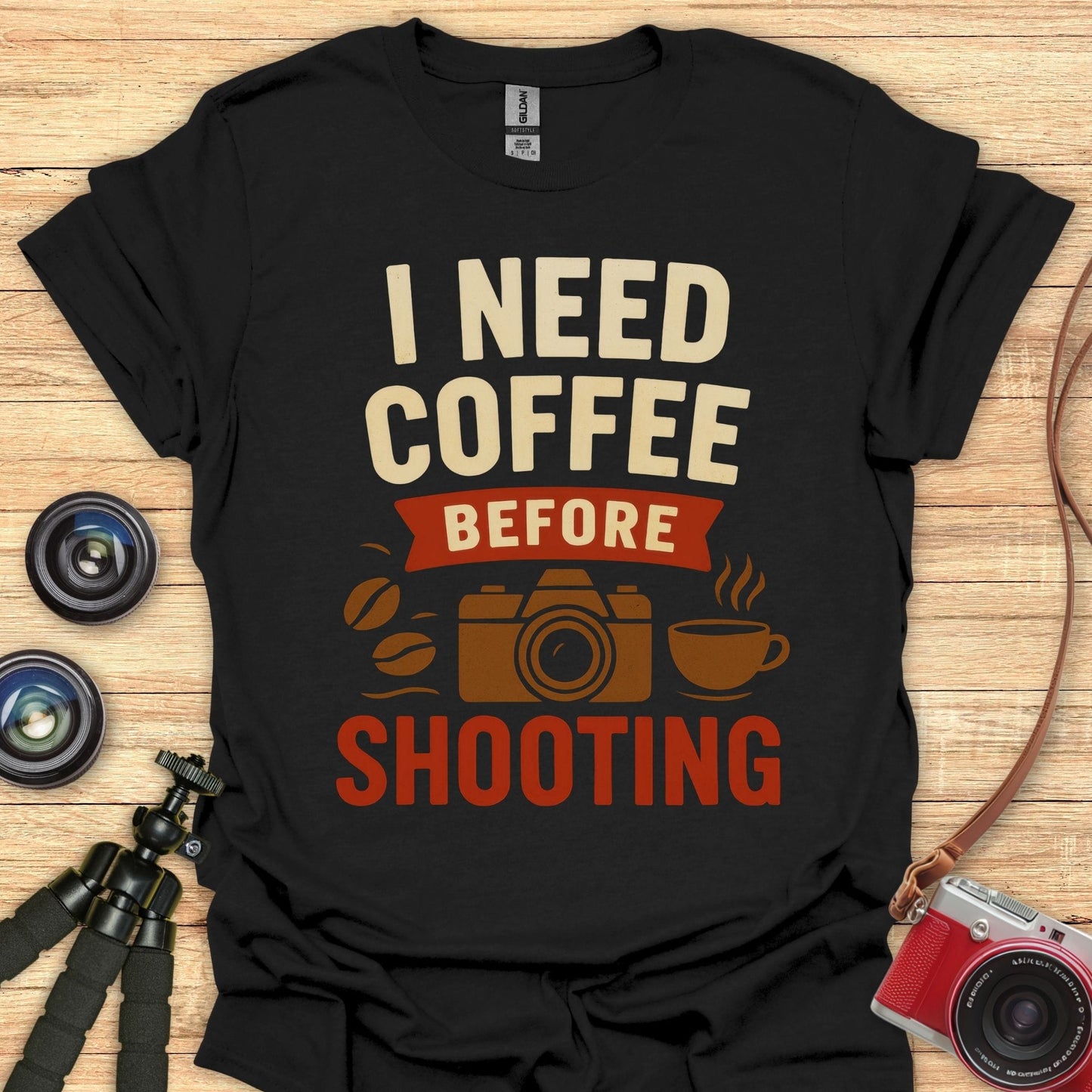 Coffee Before Shooting T-Shirt