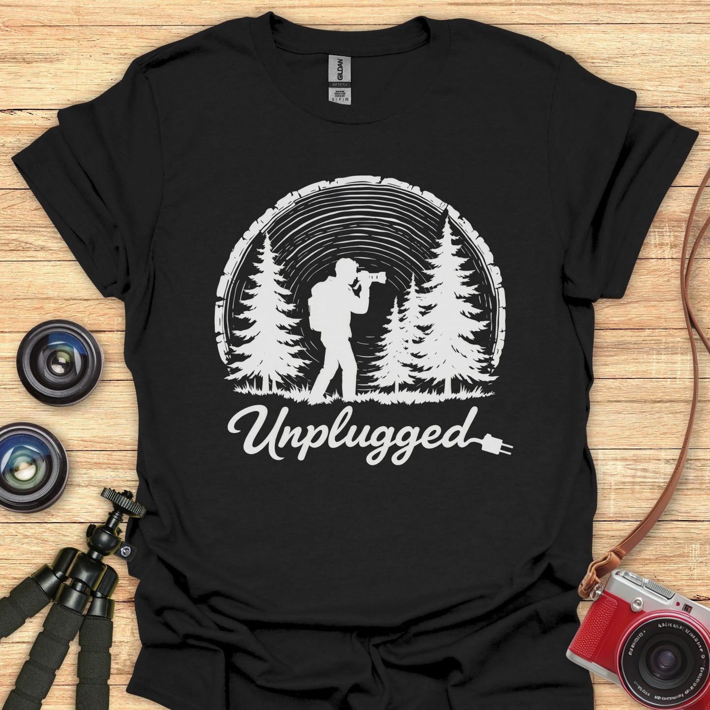 Unplugged Photographer T-Shirt