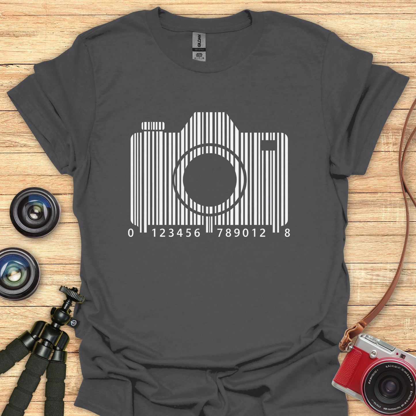 Camera UPC Code T-Shirt