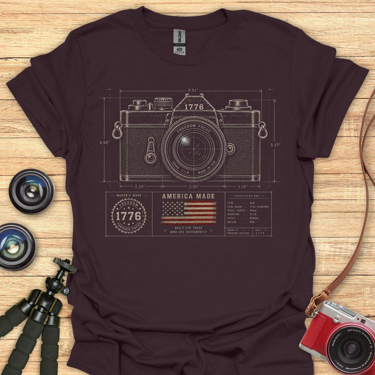 Freedom Focus Blueprint T-Shirt