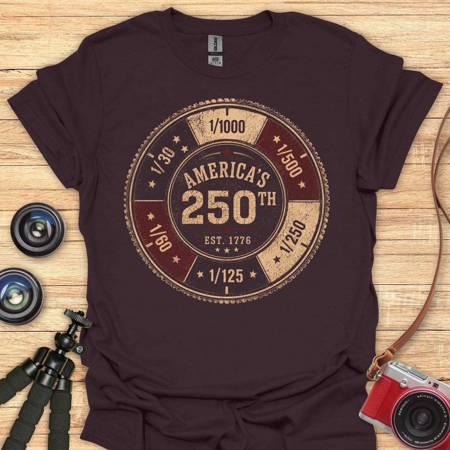 Shutter Speeds USA 250 T-Shirt