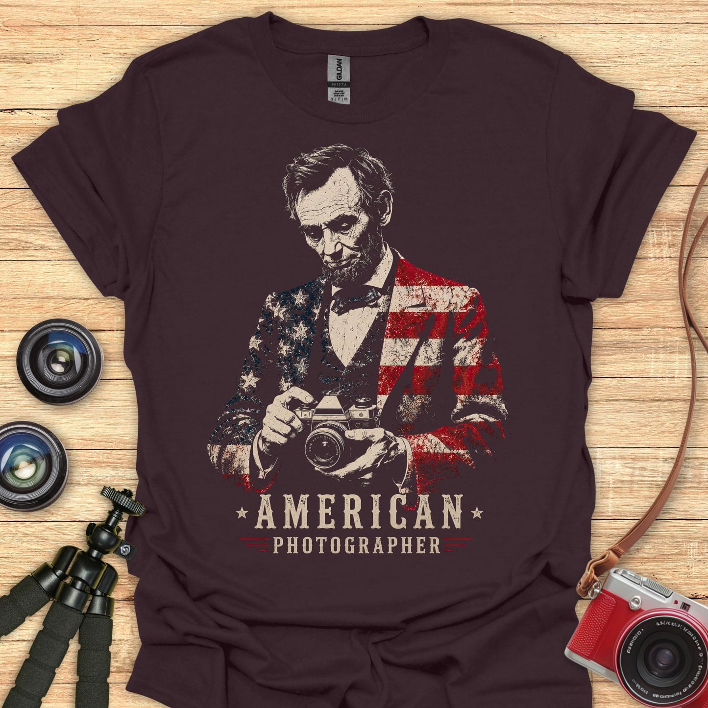 American Photographer Lincoln Pensive T-Shirt
