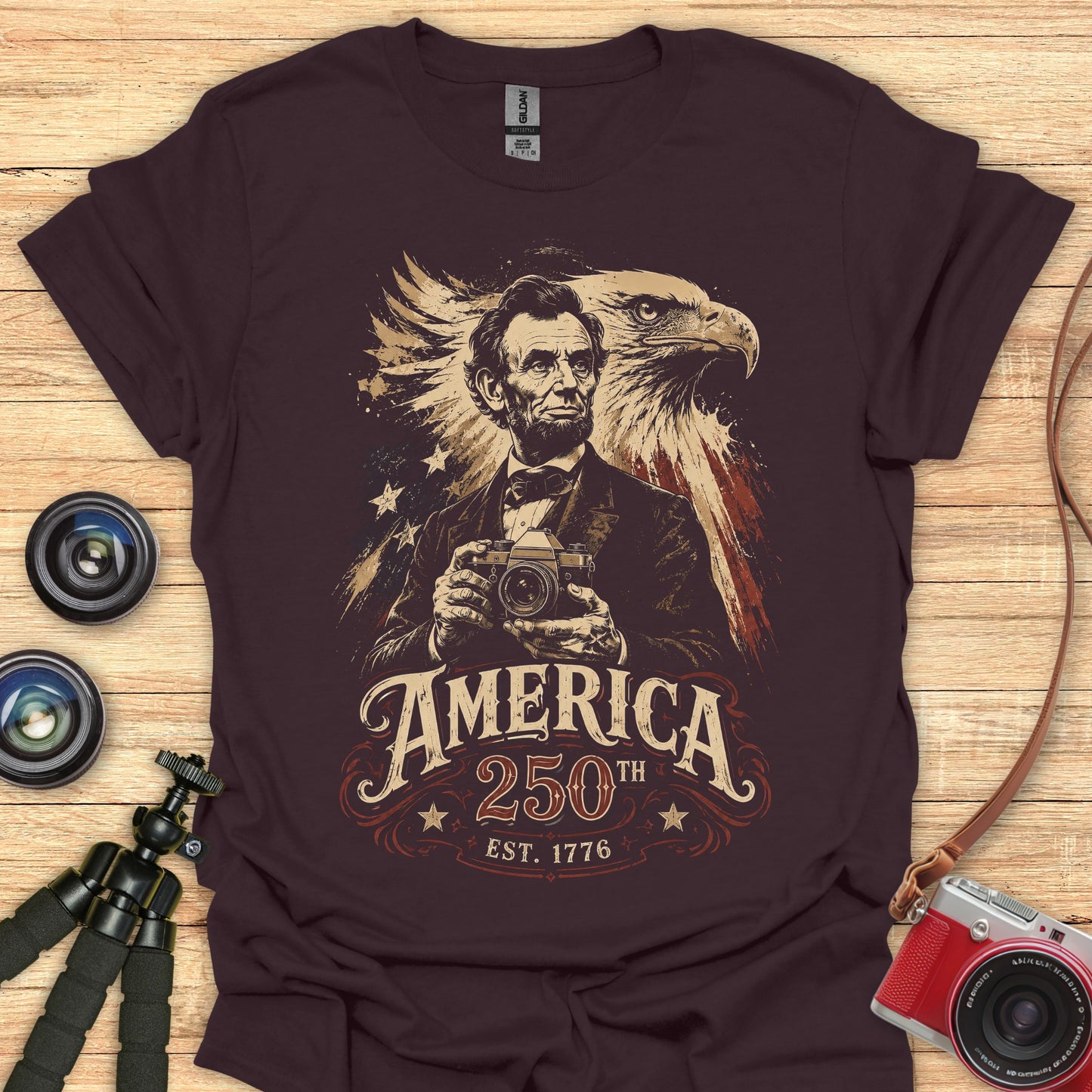 Lincoln Eagle Photographer T-Shirt