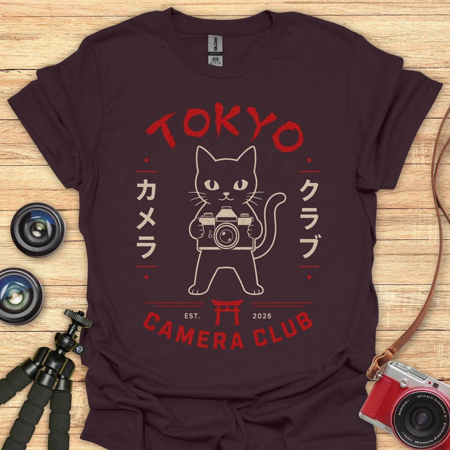 Tokyo Camera Club Cat T-Shirt