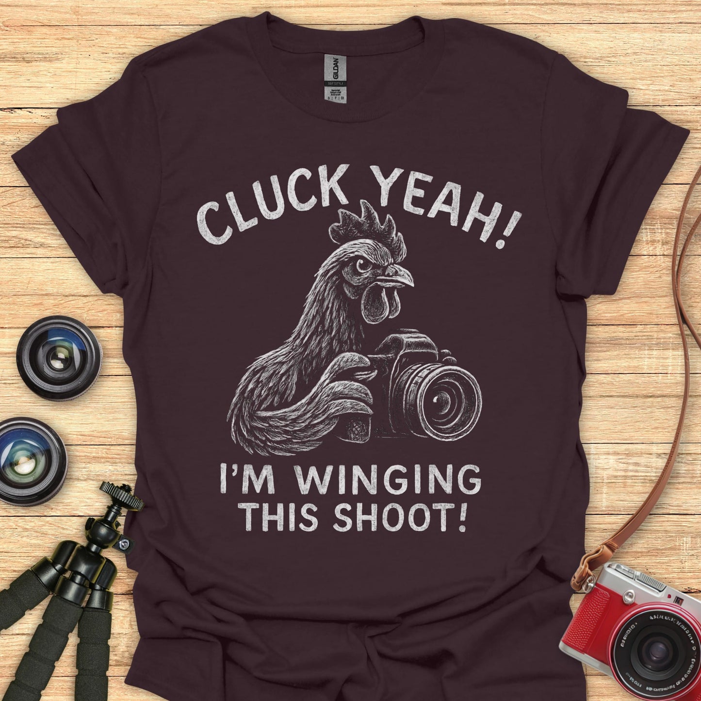 Cluck Yeah Photographer T-Shirt