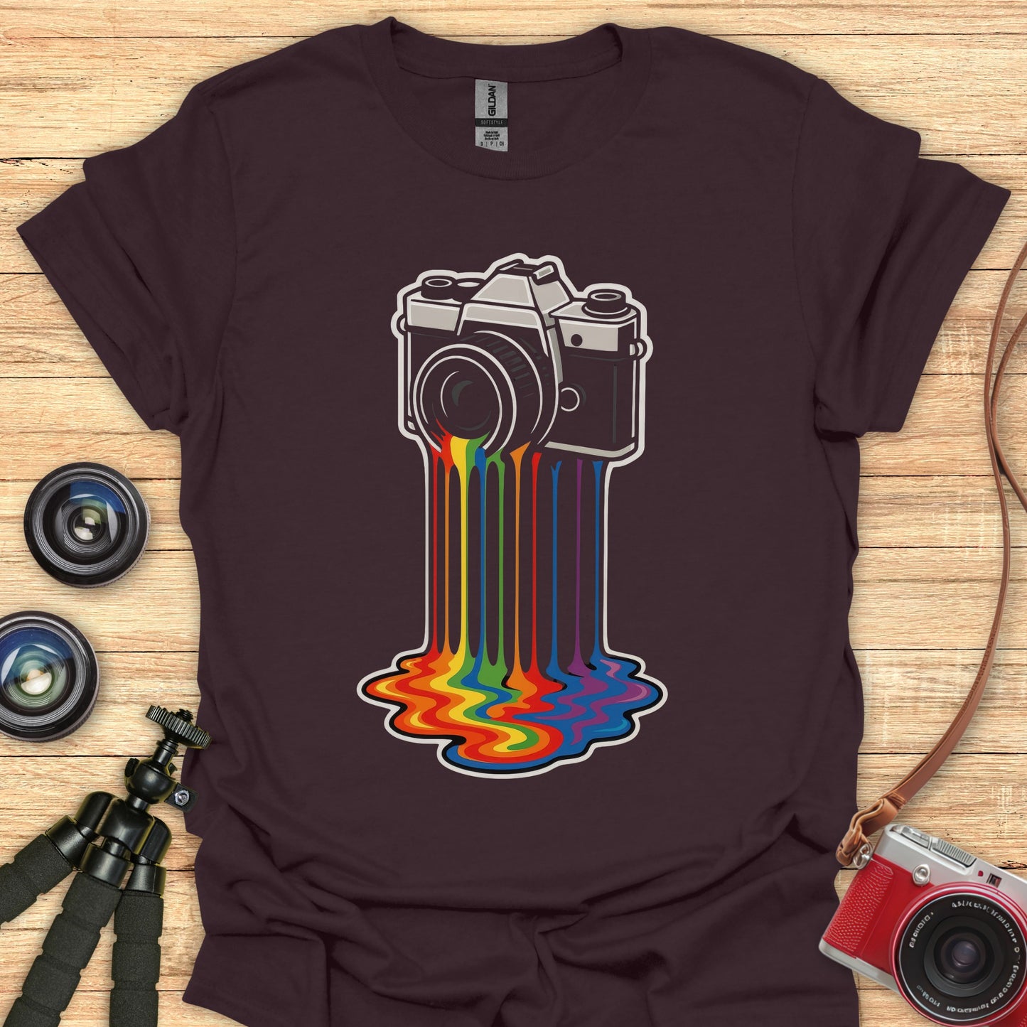 Color Drip Cam T-Shirt